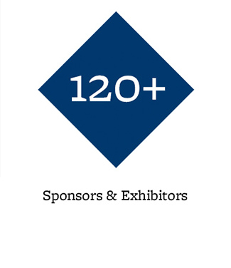 120+ sponsors & exhibitors