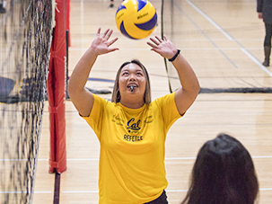 intramural volleyball referee setting